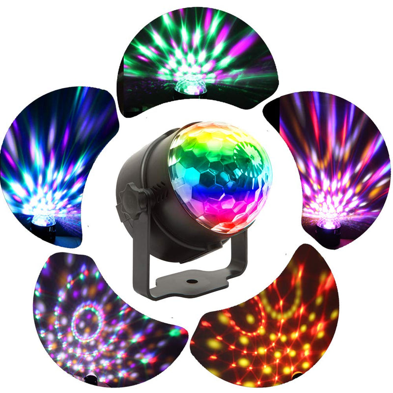 [AUSTRALIA] - Party Lights - KOOT 2 Packs Disco Ball Sound Activated Disco Dance Lights with Remote, Magic LED DJ Lights 7 Colors Mode RGB Strobe Lights for Home Kids Room Christmas Party Bedroom Bar Club Show 