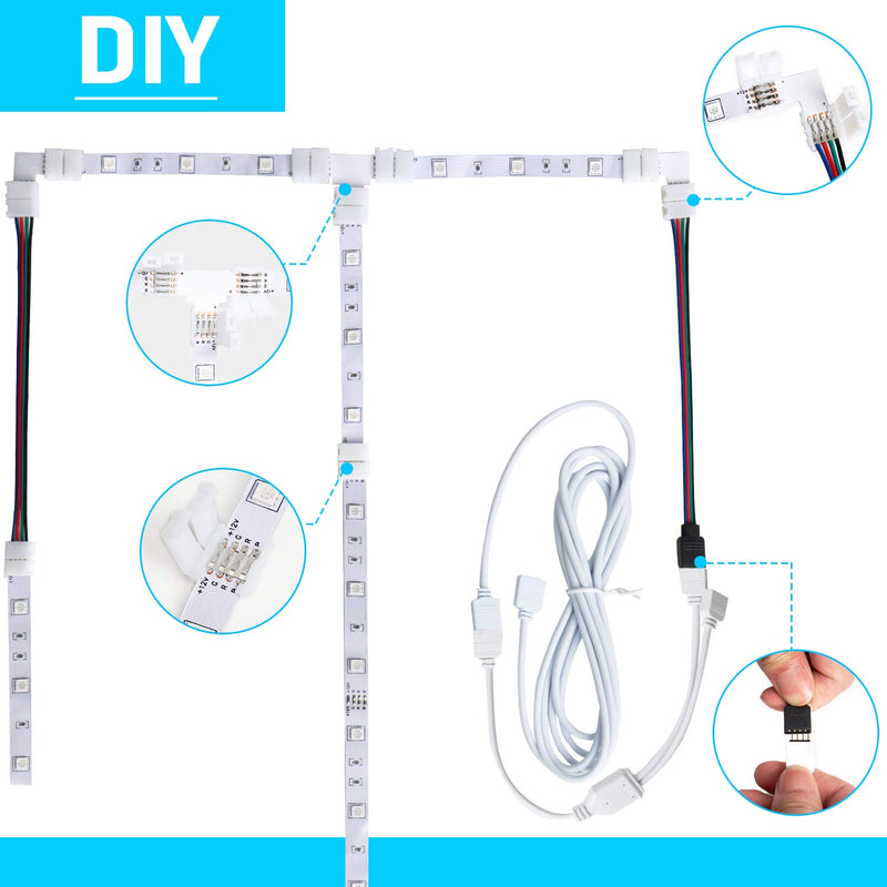 [AUSTRALIA] - SHINESTAR 32.8FT LED Strip Lights Replacement and Extension Kit, SMD 5050 RGB Color Changing, DIY Flexible LED Tape Light for Bedroom, TV, Non-Waterproof (Not Include Power Adapter and Controller) 