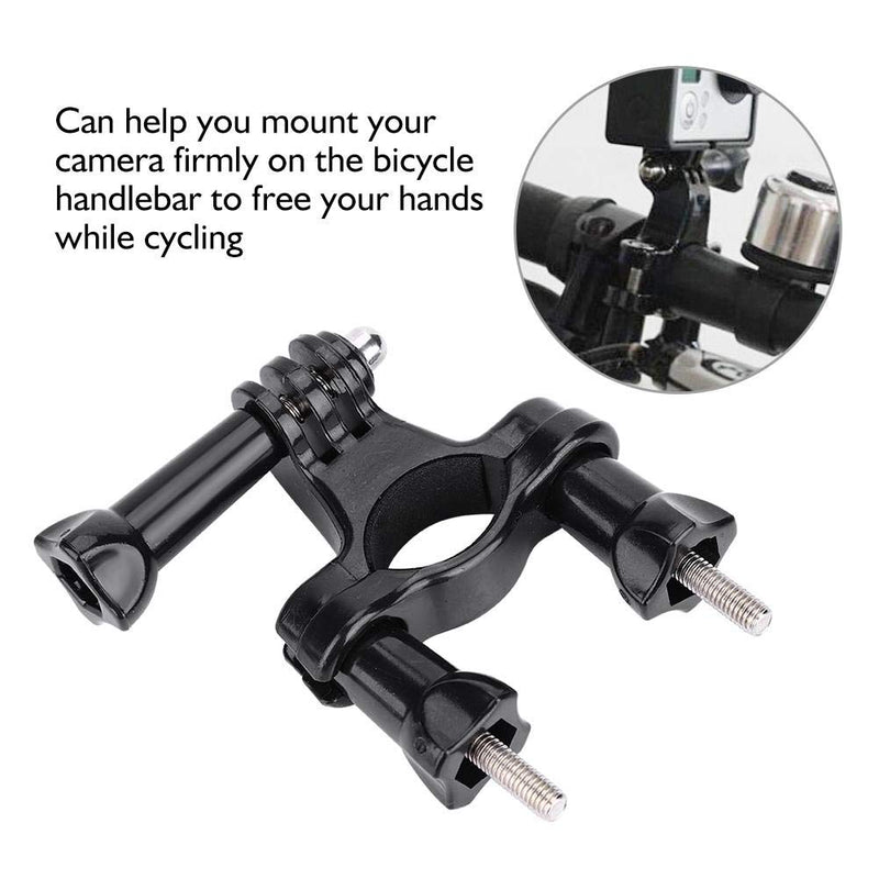 Action Camera Bicycle Screw Mount Holder Set,Portable Handlebar Holder Bracket Bike Grip Mount Support 1.9-3.5cm Tube,Bike Handlebar,Ski Stick,Climbing Cane for Gopro,SJCAM,XiaoYi