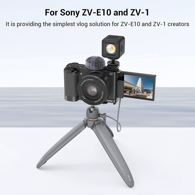 SMALLRIG Cold Shoe Adapter with Windshield for Sony ZV-E10 and ZV-1 - 3526