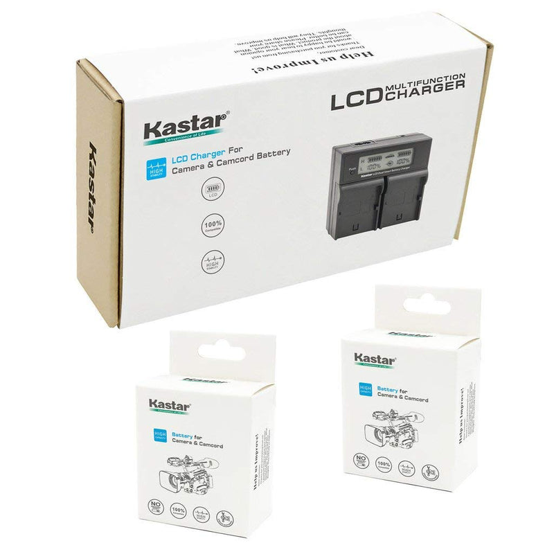 Kastar ENEL15 2X Battery + USB Dual Charger for Nikon EN-EL15, MH-25 and Nikon 1 V1, D500, D600, D610, D750, D800, D7000, D7100, D800, D800E DSLR Camera, Grip MB-D11, MB-D12, MB-D14, MB-D15, MB-D16