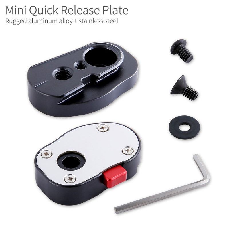 FEELWORLD Field Monitor Quick Release Plate for 3.5 5 7 inch DSLR Camera Monitor Magic Arm Video Light Monitor Cage With 1/4 Inch Screw Compare with FEELWORLD FW450 F570 F6 T7 FH7 T756 FW703 FW759 FW7