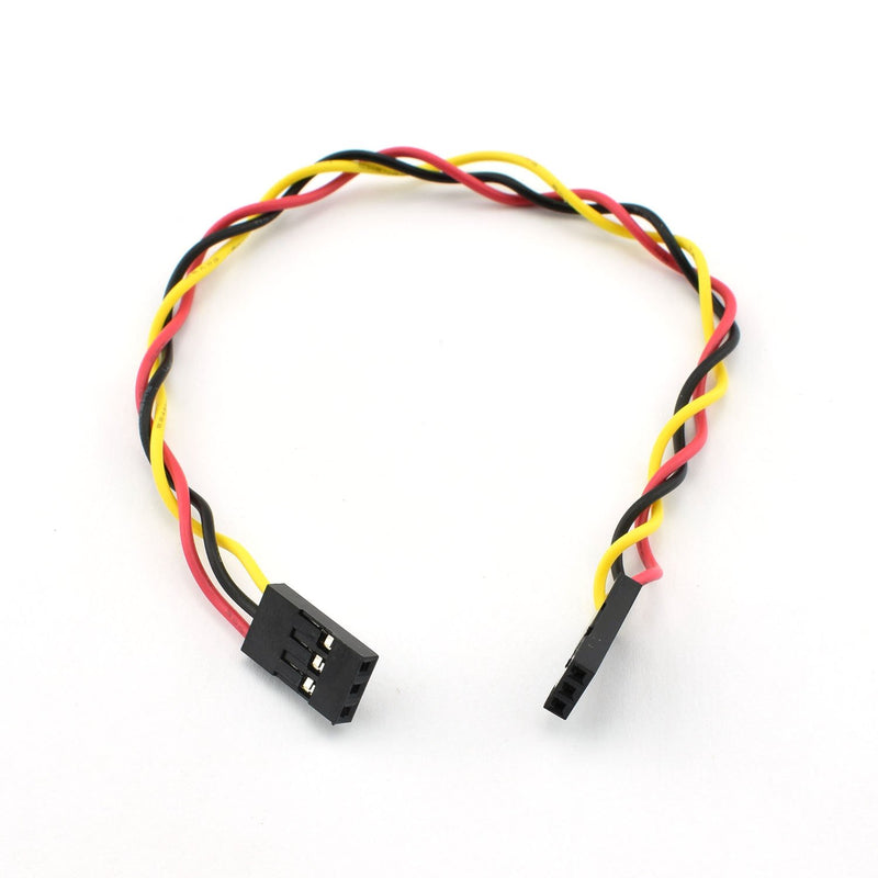 ZYAMY 10PCS 3P- Line 3P Pins 2.54mm Pitch Female to Female- Cable Connector Multicolor Jumper Wire for Breadboard 20CM