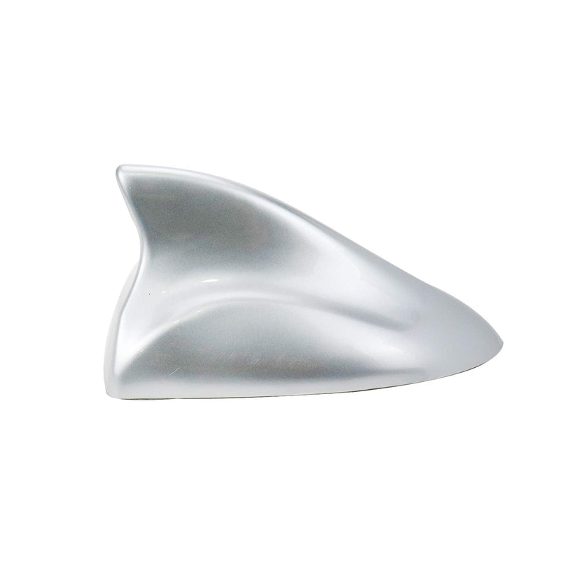 [AUSTRALIA] - Modengzhe Auto Car Roof Mounting Shark Fin Shape Antenna Topper Compatible with Hyundai Car Models, Silver ABS Material, 6.8 x 3.4 inches 
