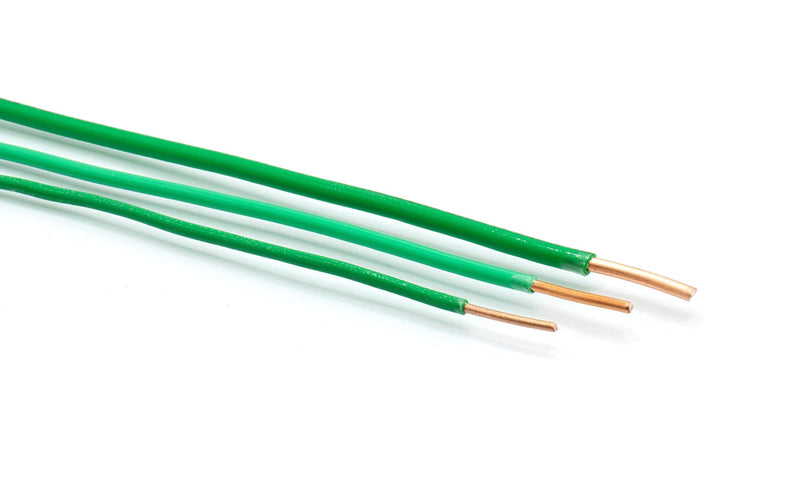 25 Feet (7.5 Meter) - Insulated Solid Copper THHN/THWN Wire - 12 AWG, Wire is Made in The USA, Residential, Commerical, Industrial, Grounding, Electrical Rated for 600 Volts - in Green 25 Feet (7.5 Meter)