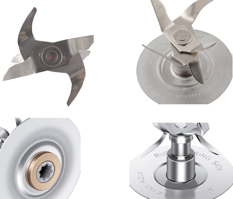 Blender Blade Compatible with Oster- 6 Point Fusion Blade 4980 with Rubber Seal Gasket
