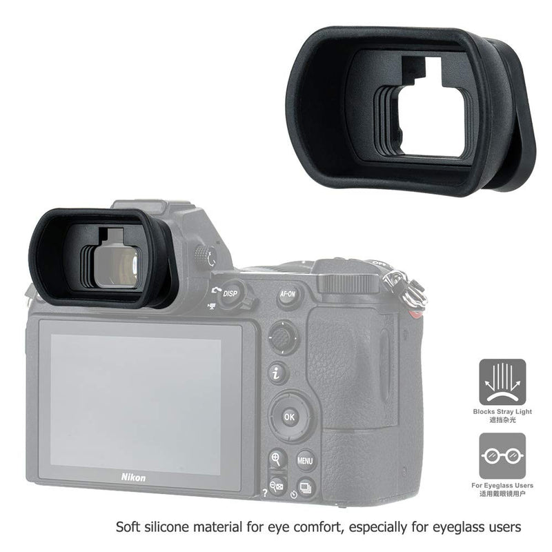 Soft Silicon Camera Viewfinder Eyecup Eyepiece Eyeshade for Nikon Z5 Z6 Z7 Z6II Z7II Replaces Nikon DK-29 Eye Cup Protector for Z5 Z6 Z7 Z6II Z7II Replace DK-29