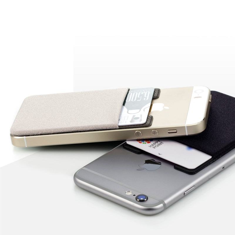 Sinjimoru Card Holder, Stick-on Wallet Functioning as iPhone Wallet Case, iPhone case with a Card Holder, Credit Card Wallet, Card Case and Money Clip. for Android, Too. Sinji Pouch Basic 2 Navy