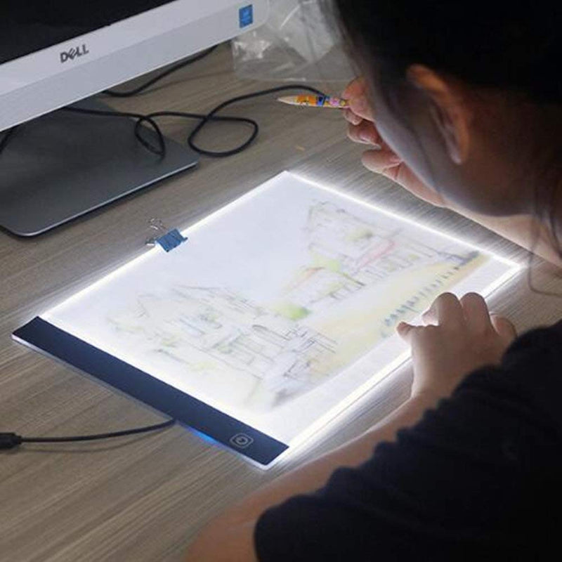 A4 LED Light Box Tracer USB Powered Ultra-Thin Adjustable LED Light Tablet Board Pad for 5D DIY Diamond Painting 1 Piece