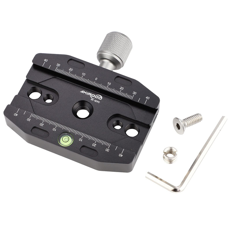 Universal 90mm Quick Release Clamp with Arca Style Plate Fits for Tripod Ballhead Universal Quick-Change seat, Tripod Quick Release Plate,monopod Head