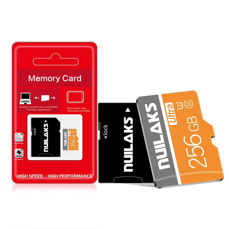 256GB Micro SD Card, Memory Card High Speed Flash Card for Wyze/GoPro/Smartphones/PC/Computer/Camera/Drone