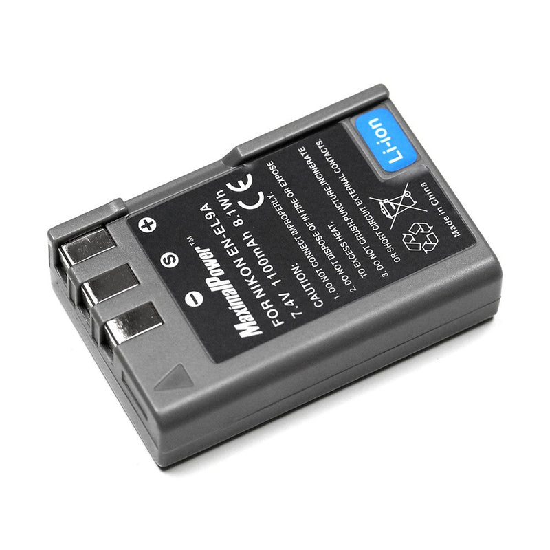 MaximalPower Repalcement Li-ion Battery for Nikon EN-EL9 Digital Camera Camcorder Black DB NIK EN-EL9