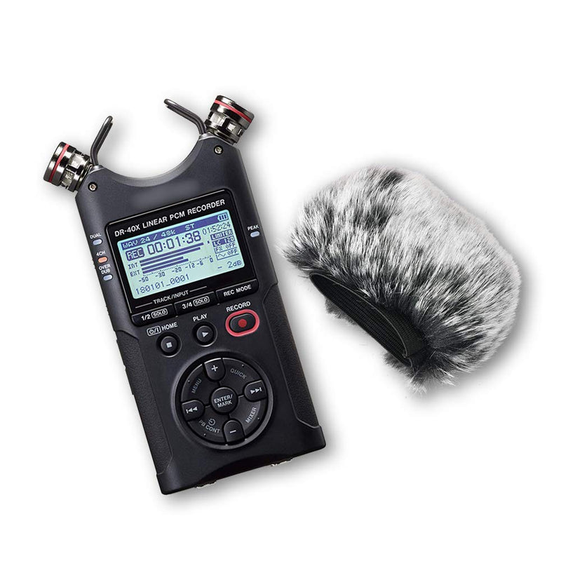 [AUSTRALIA] - DR40X Furry Windscreen Fits DR-40X DR40X Mic Recorders, DR40 Outdoor Mic Dead Cat Fur Windshield by SUNMON 