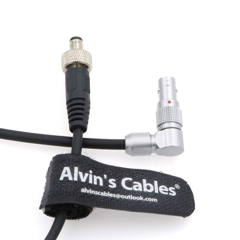 Alvin's Cables Z CAM E2 Flagship Rotatable Right Angle 2 Pin to Straight Lock DC Power Cable for Atomos Shinobi Ninja V OSEE G7 Monitor Adjustable 90 Degrees 2 Pin Cord for Z CAM E2-S6 E2-F6 E2-F8