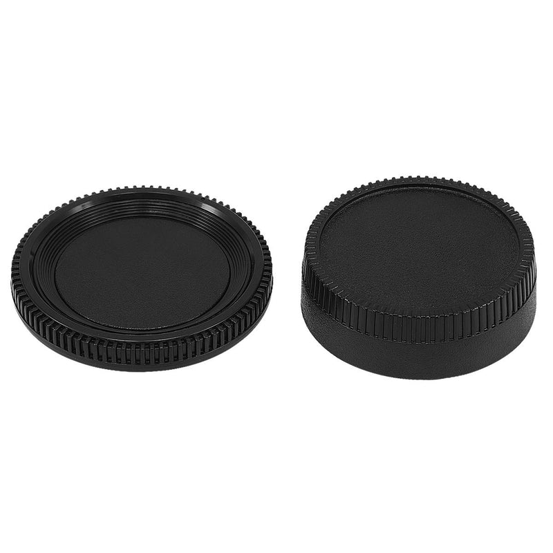 Haoge Camera Body Cap and Rear Lens Cap Cover Kit for Nikon F AI AIS AFD DX FX Non-AI Mount Camera Lens for Nikon F Mount