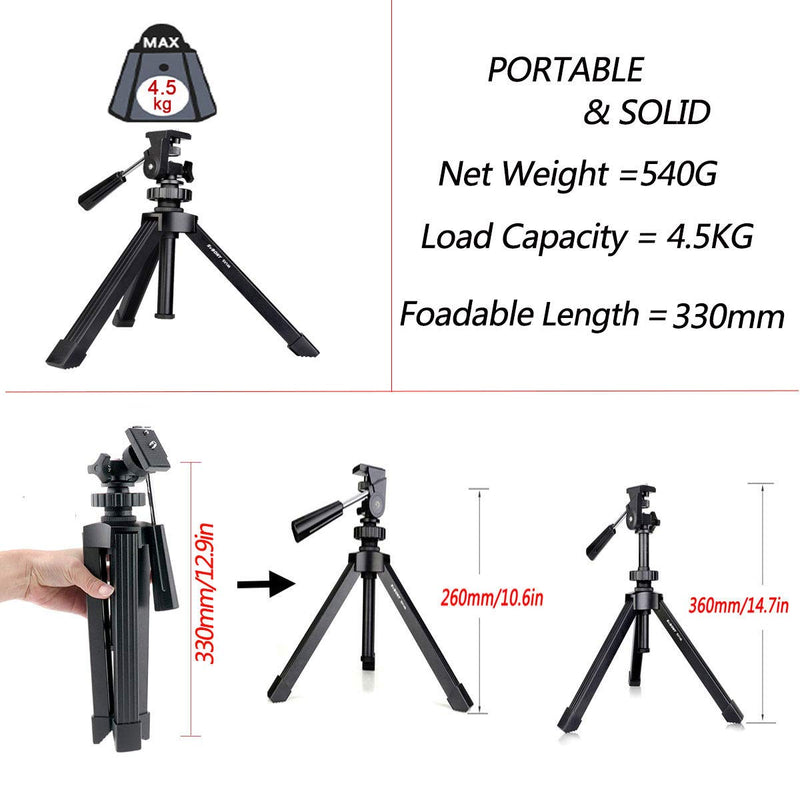 SVBONY SV146 Tabletop Tripod Spotting Scope Tripod Adjustable Portable Tripod for Spotting Scope Binoculars Monoculars DSLR Cameras