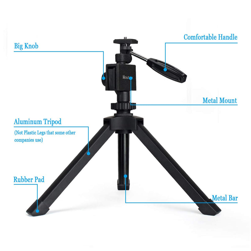 Gosky Heavy Duty Adjustable Table Top Tripod with Car Window Mount for Scope Scope Binocular Telescope DSLR Cameras and Other Device