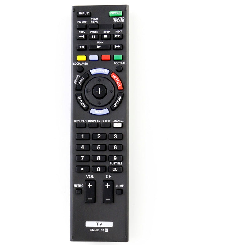 New RM-YD103 RMYD103 Universal Remote Control Fit for Sony TV kdl-48w600b KDL-32W700B KDL-40W580B KDL-55W700B KDL-60W600B XBR-55X800B KDL-60W590B KDL55W700B XBR65X800B XBR-65X800B KDL48W580B KDL60W6