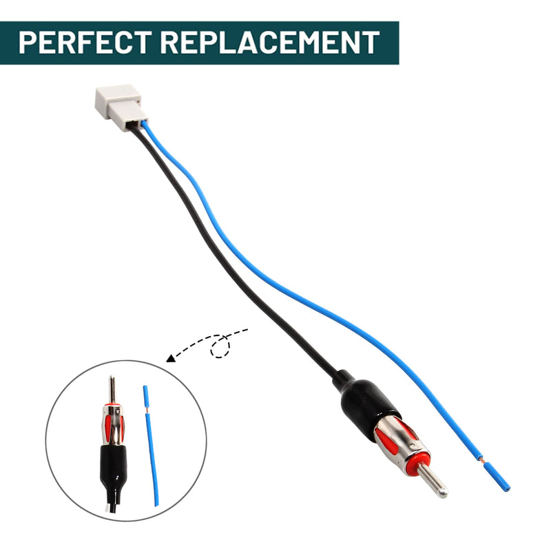 [AUSTRALIA] - Anina Car Radio Antenna Adapter for 2003-2016 Honda CRV Fit Accord Civic Mazda CX-3 CX-5 Antenna Cable Extension Connector to Aftermarket Radio Receivers For Honda/Mazda 