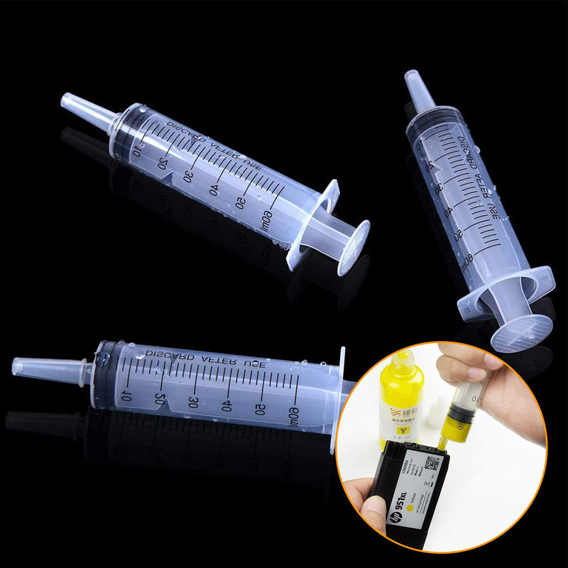 JIAYU 60ML 8PCS Plastic Syringe with Cap Individually Sealed,Liquid Measuring Syringe Suitable for Industrial Scientific Labs,Measuring (60ml 8pcs) 8.0