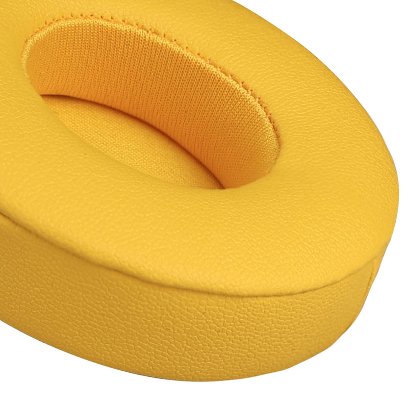 [AUSTRALIA] - SoloWIT Earpads Cushions Replacement for Beats Solo 2 & Solo 3 Wireless On-Ear Headphones, Ear Pads with Soft Protein Leather, Added Thickness - (Yellow) Yellow 