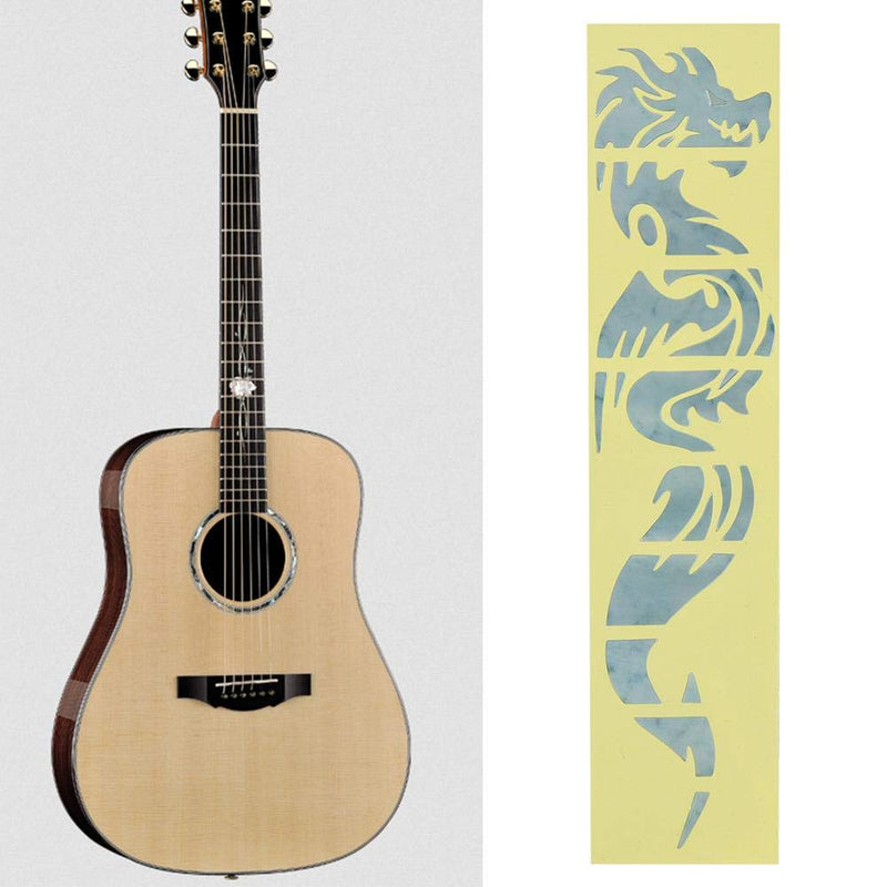 Fafeims Chinese Dragon Pattern Guitar Fretboard Sticker Premium Fingerboard Decals for Electric and Folk Guitars