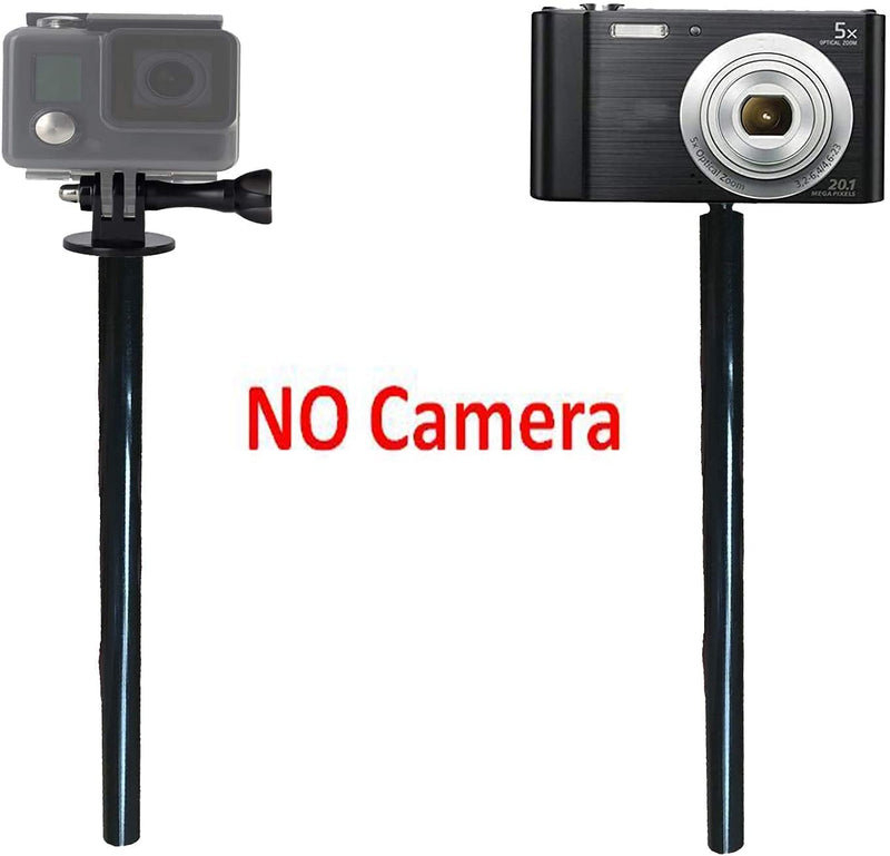 AUXPhome Metal Tripod Extender Tube Extension Rod/Tripod Pole - with 1/4inch-20 Female Threaded and 1/4inch-20 Male Threaded for Tripod Stabilizer for DSLR & SLR Cameras/Action Camera Adapter