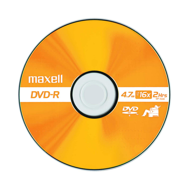 Maxell 638033 Multi Color Superior Archival Life for Storing Valuable Data -R Write Once DVD-R 4.7 Gb Card 5 Disc Pack 5-pack