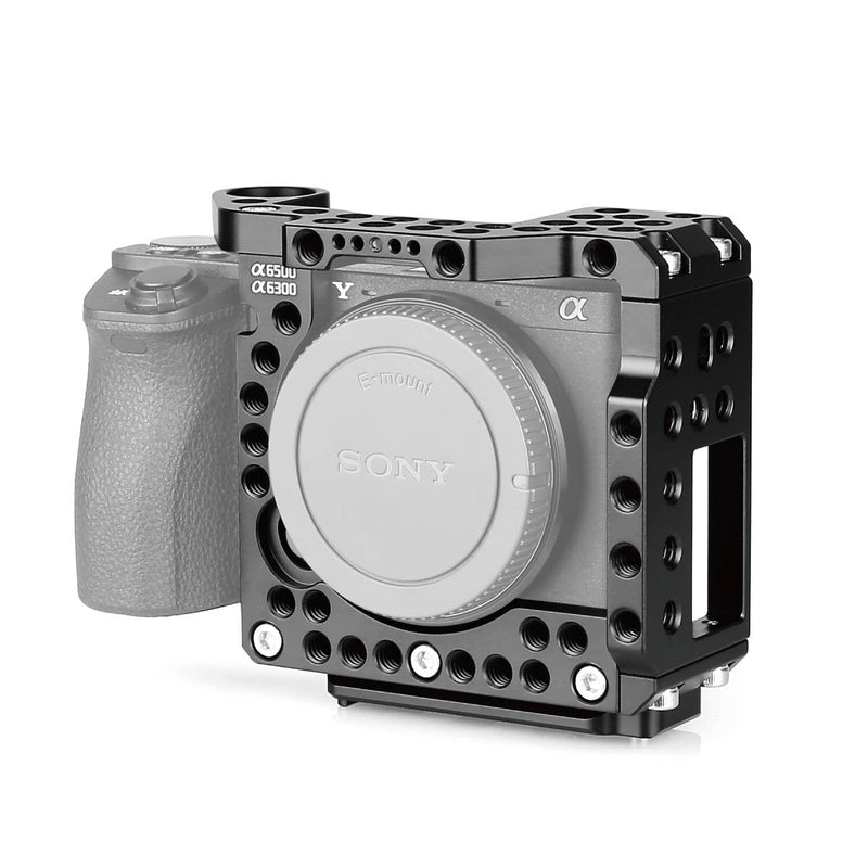 Voking Aluminum Alloy VK-A6500C Camera Video Cage with Detachable Quick Release Plate for Sony Alpha A6500 A6300