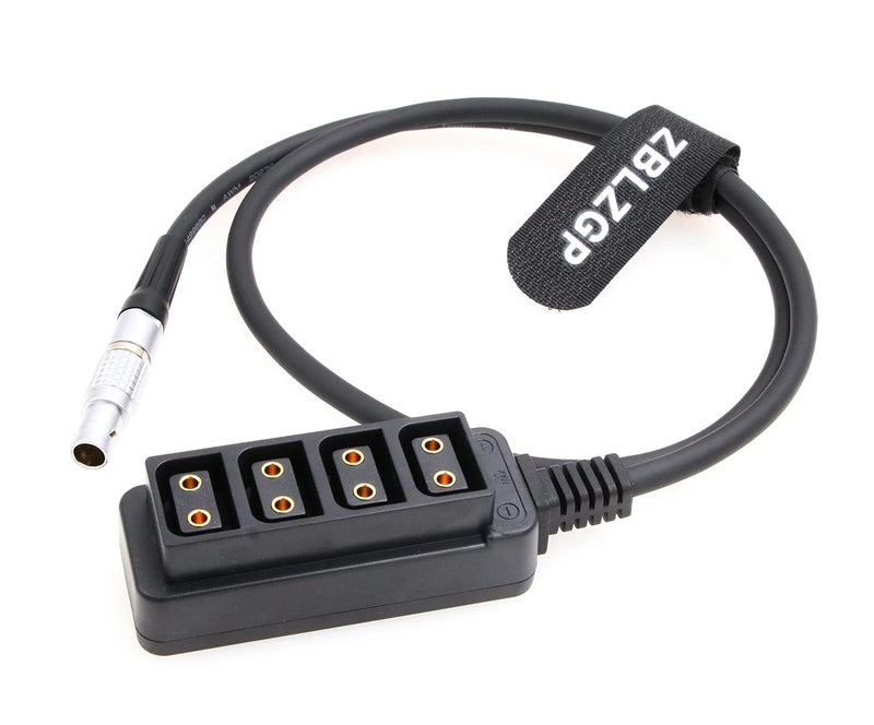 ZBLZGP 0B 2pin Male to 4 D-tap Female Splitter Cable for ARRI RED DSMC2/TILTA