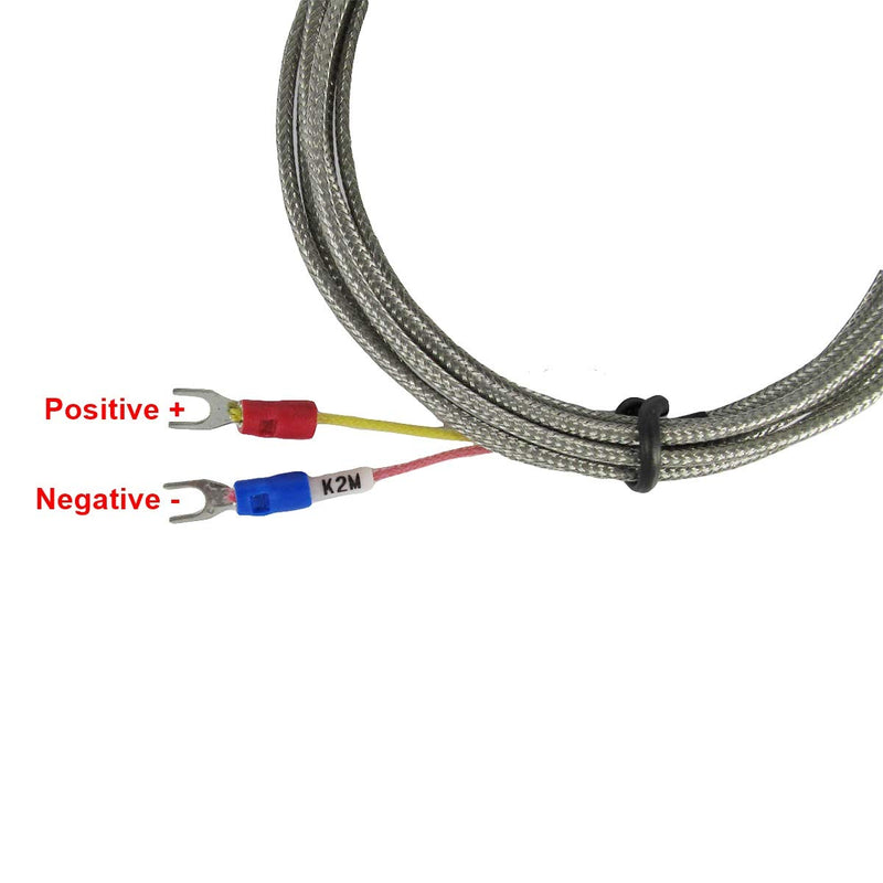 Exhaust Gas Temperature Sensors K Type Probe with 1/8 NPT Threads and 2m Lead Cable