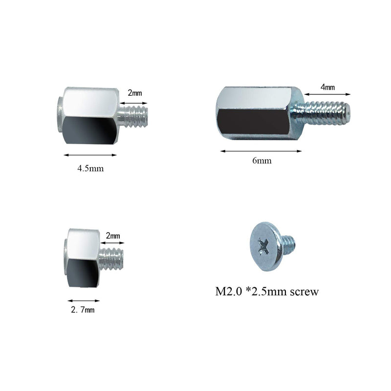 SGTKJSJS m.2 Screws,PCIe NVMe M.2 2280 SSD Hard Disk Mounting Screws Kit