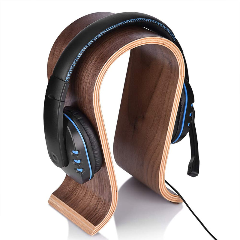 Headphone Stand Gaming Headset Holder Wooden Earphone Stand U Shape Display Hanger for Home, Office, Study, Shop