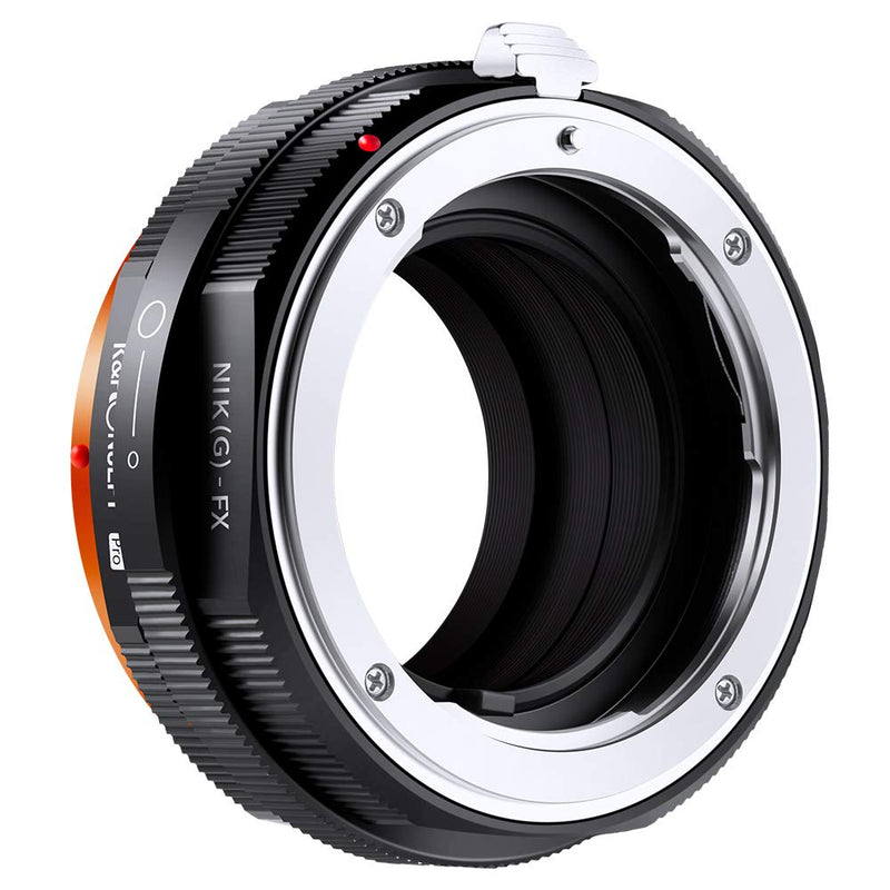 K&F Concept Lens Mount Adapter with Aperture Control Ring for Nikon G/F/AI/AIS/D/AF-S Mount Lens to Fujifilm Fuji X-Series X FX Mount Cameras with Matting Varnish Design for Fuji XT2 XT20 XE3 XT1 X-T2