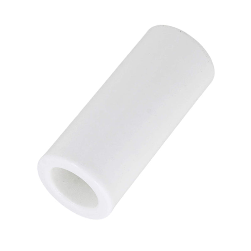 Yibuy 30x20x70mm Ceramic Guitar String Slide Tube White