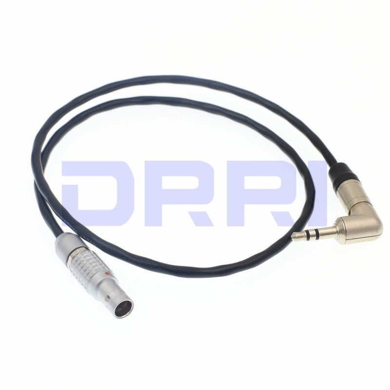 DRRI 3.5mm Neutrik Jack to 5 Pin Tentacle Sync Easync Timecode Cable Straight 5Pin cable
