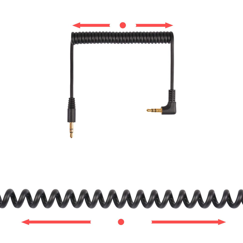 [AUSTRALIA] - Riqiorod TRS Audio Cable Extension, 2 Packs Microphone Camera Connection Cord for Rode Patch, Saramonic, Boya. (MC-35-TRS) MC-35-TRS 