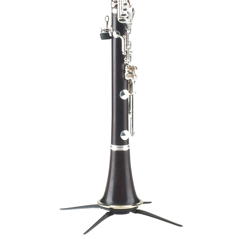 K&M - König & Meyer 15222.000.55 Clarinet In-Bell Portable Stand - Lightweight with 4 Leg Folding Base - Fits A and B Clarinets - Stable Secure Base - Professional Grade - Made in Germany - Black