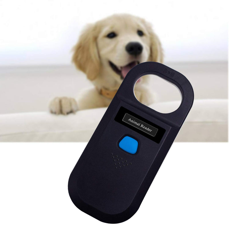 Animal（Pet） Microchip Reader Scanner, Handheld Animal Chip Reader Portable LED RFID Reader Support FDX-B (ISO11784 / 11785)