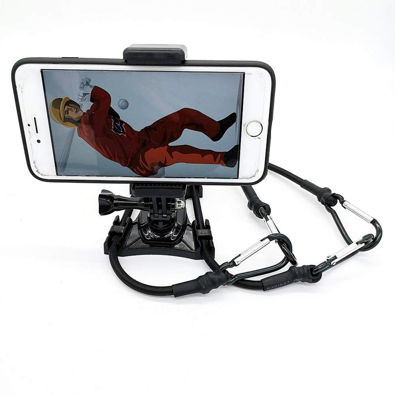 Meinuoke - Cell Phone Fence Mount - Camera Backstop Chain Link Mount for Gopro Action Camera Small Digital Camera and Smartphones - Your Baseball - Softball - Tennis Games Buddy