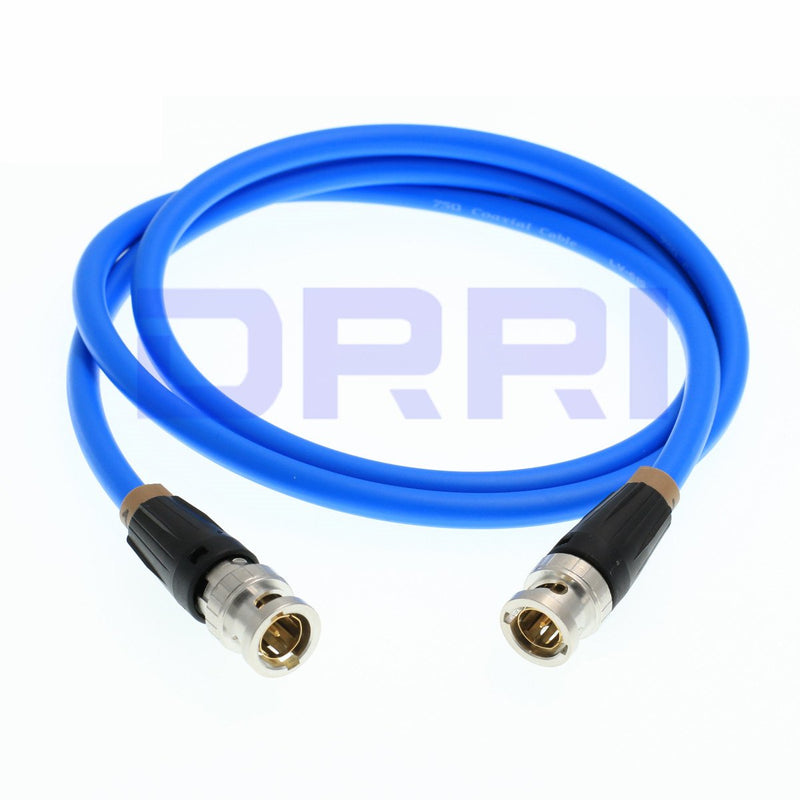 DRRI Canare 12G Neutrik BNC Male to BNC HD SDI 4K Video Coaxial Cable LV-61S for FS5 to Atomos Shogun Inferno (Blue) Blue