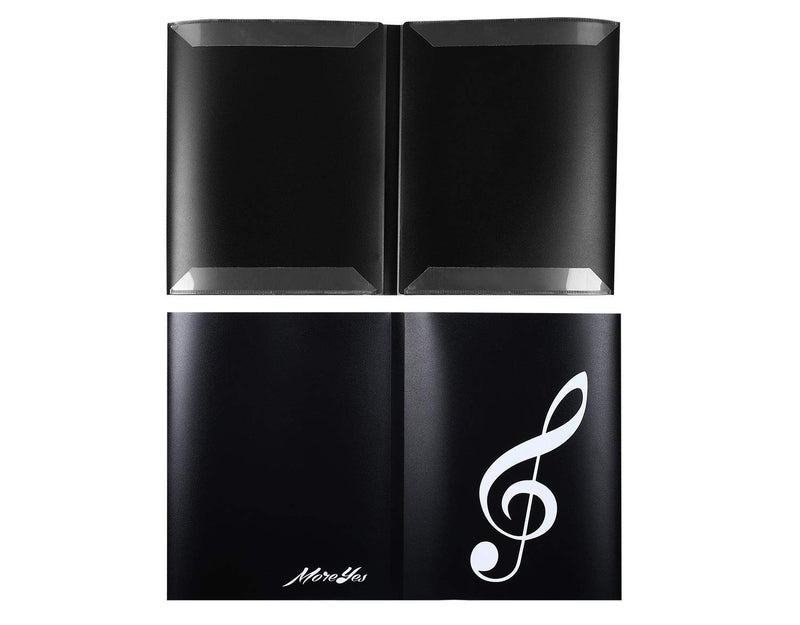 MOREYES Sheet Music Folder Holder Binder for Piano Performance US Letter 4 Pages