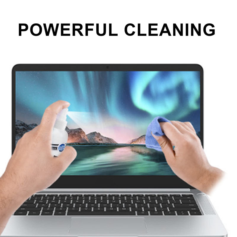TV Screen Cleaner,Computer Laptop Mobile Phone Screen Cleaning Agent Cloth Brush Set Screen Cleaner Kit