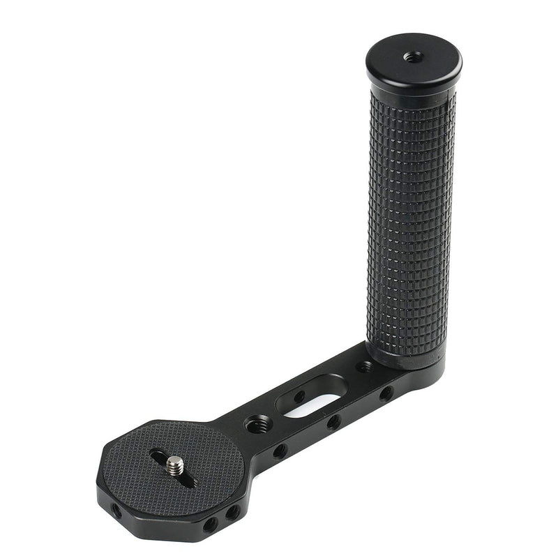 Universal L Bracket Handle with 1/4" Screw Support Microo Light Video Shooting Accessories Compatible with Ronin-S ZHIYUN Crane M Crane 2 Plus/MOZA Aircross/FEIYU Gimbal