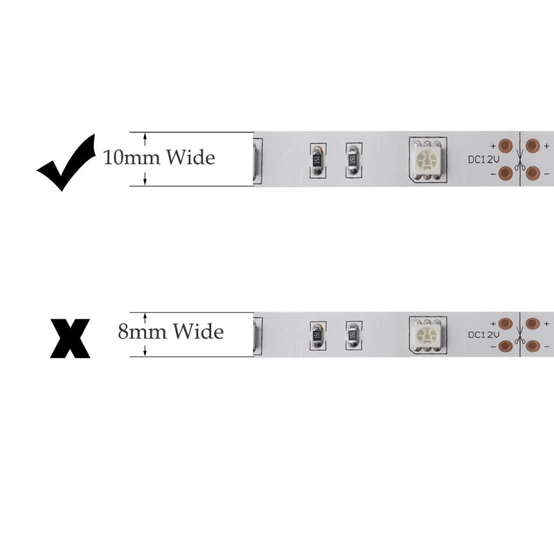 [AUSTRALIA] - 10PCS 5050 5630 LED Flexible Light Strip Clip on Connector and Pigtail Cable 2 Pins 10mm Wide Strip to Strip Jumper Wire Solderless 