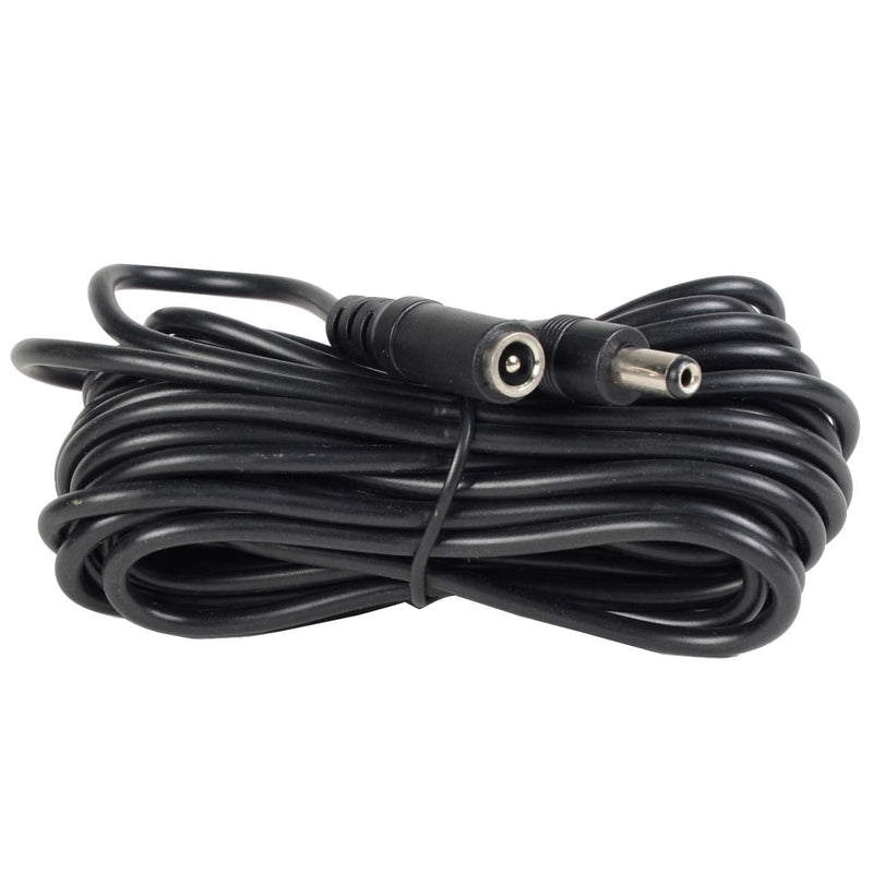 VideoSecu 15ft 12V DC Power Adapter Cable Pigtail Plug Extension Cord 2.1mm x 5.5mm for CCTV Surveillance Camera PC15 W1U