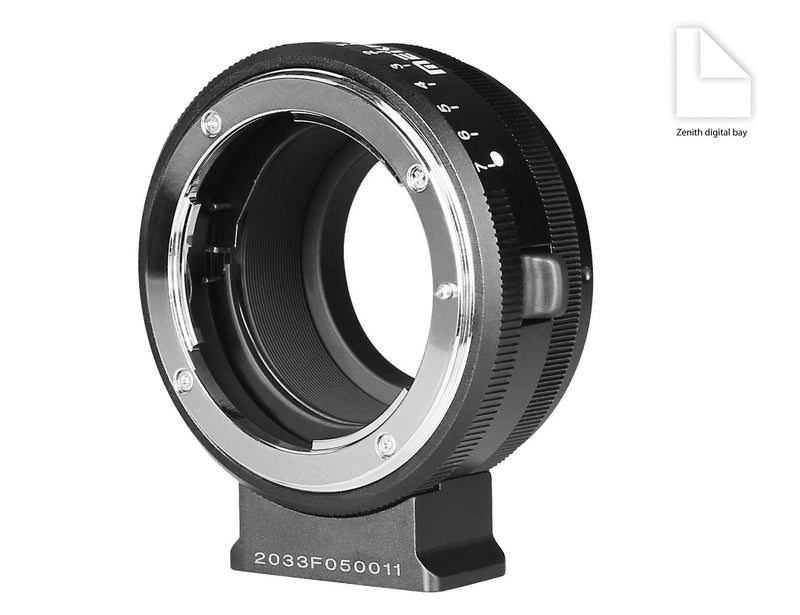 MEIKE MK-NF-P Mount Manual Adapter Ring Compatible with F-Mount Lens to M43-Mount Mirrorless Camera E-PL5 E-PL6 E-PL7 GM5 GX1 GX7 G3