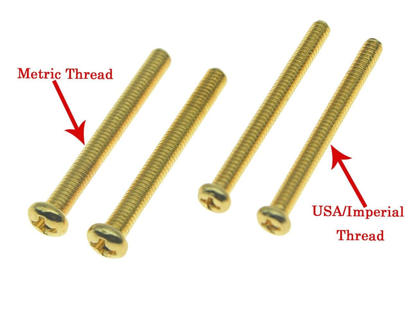 KAISH Imperial/USA Thread Humbucker Pickup Height Screws Humbucker Pickup Ring Pickup Surround Frame Mounting Screws Springs Fits Gibson/EMG/Seymour Duncan/Dimarzio Gold USA/Imperial Thread