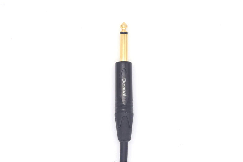 [AUSTRALIA] - Devinal XLR Female to 1/4 Mono Microphone Cable, Unbalanced 6.35mm TS Jack to XLR Audio Cord, Female XLR to Quarter inch Interconnect Mic Adapter Connector Wire 10 Feet 10 FT 