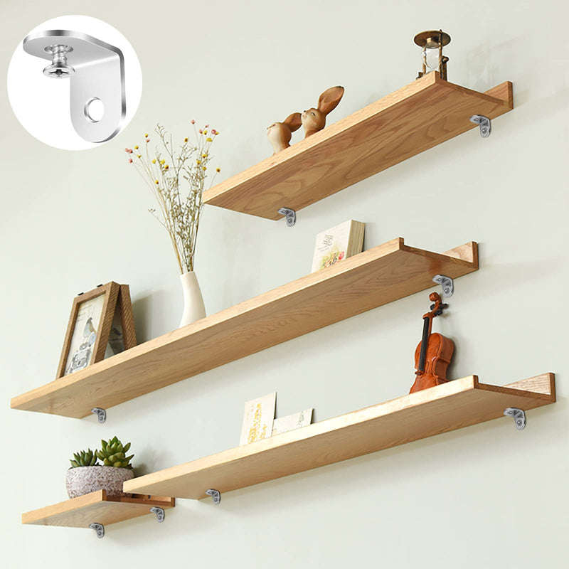L Bracket Corner Brace 16pcs Pndbnq Small Stainless Steel Corner Brackets 90 Degree Joint Angle Support Fastener with Screws for Maintain or DIY Furniture or Wall Mounted Boards at Side Connections